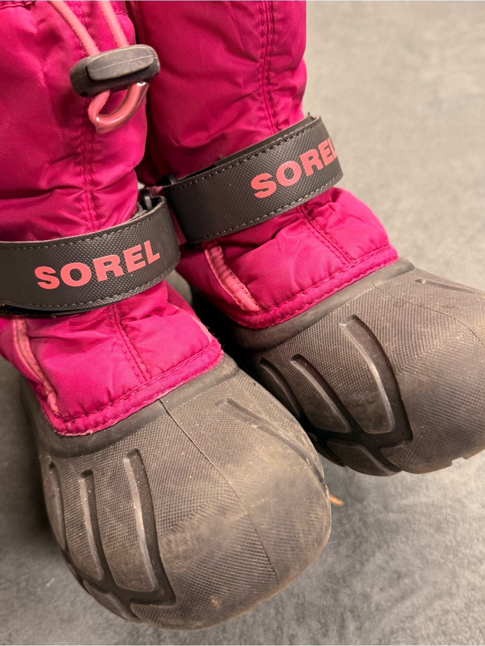 Sorel Kids Magenta and Black Winter Snow Boots